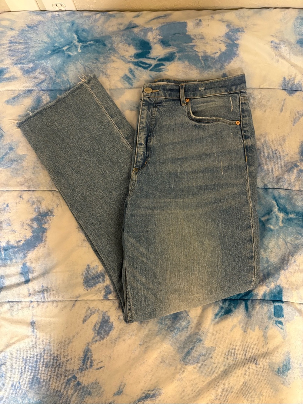 ' Straight Light Blue Denim Jeans